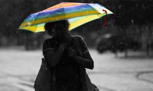 pioggia ombrello freddo