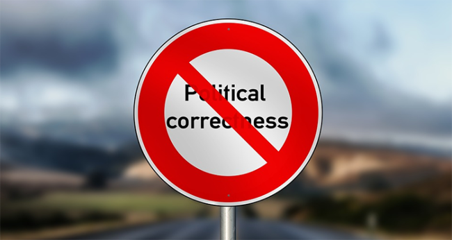 politicamente corretto cartello