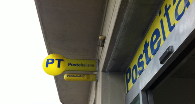 poste italiane uffici scritta