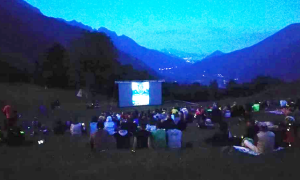 proiezione terra notturna