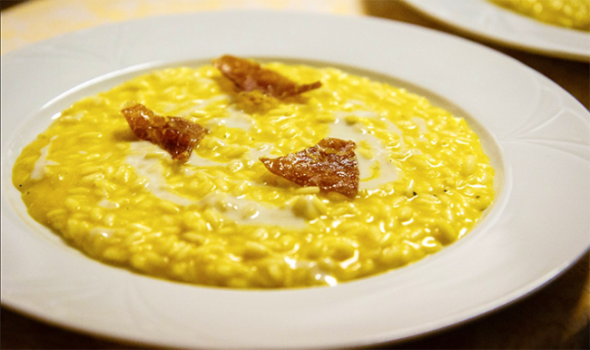 risotto piatto zafferano