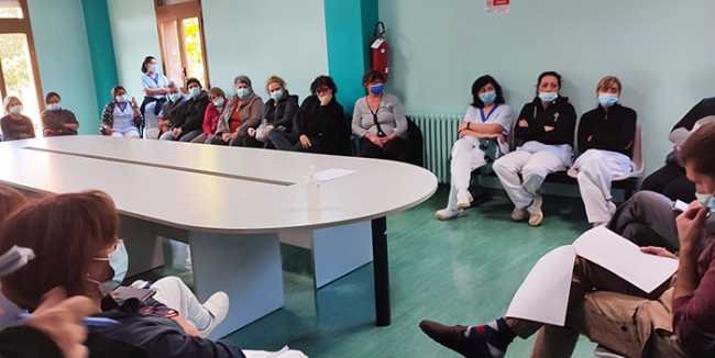 riunione sindacale pulizie ospedali