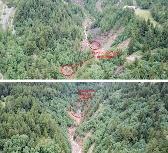 san domenico distacco frana