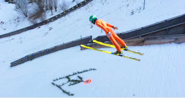 sci salto trampolino comazzi camilla volo