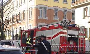 scuole milani incendio vigili fuoco