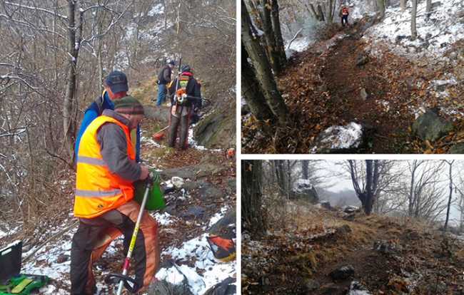 sentiero colloro pulizia