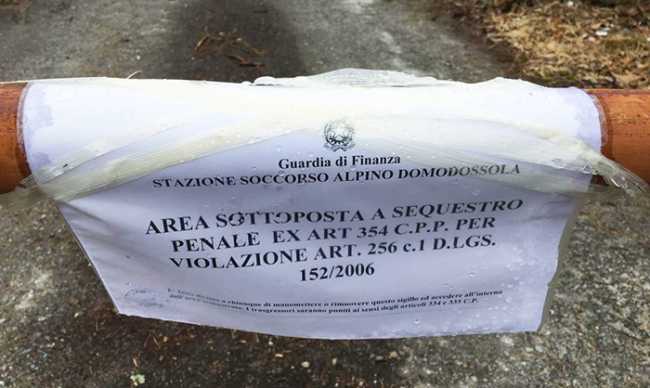 sequestro area cartello sbarra