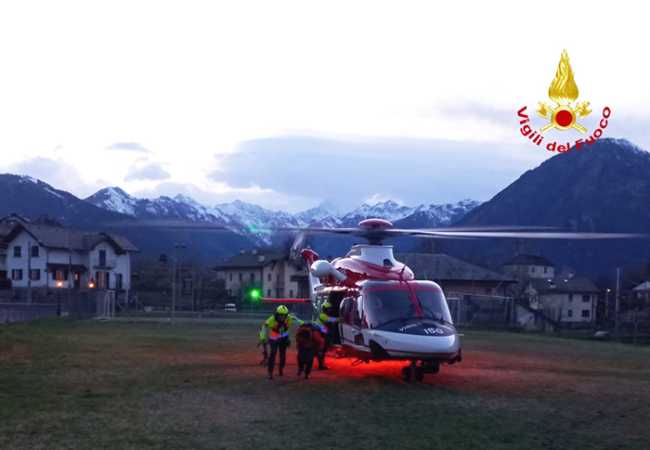 sera elicottero terra