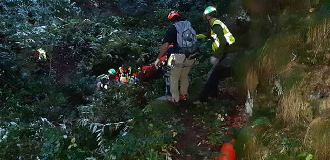 soccorso barella piante buio