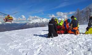 soccorso elicottero neve