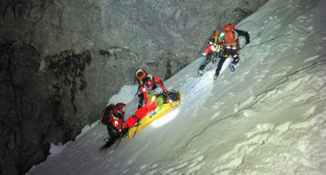 soccorso neve notte toboga cavi