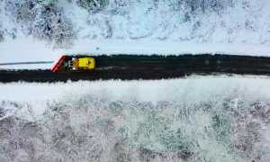 spazzaneve neve strada drone