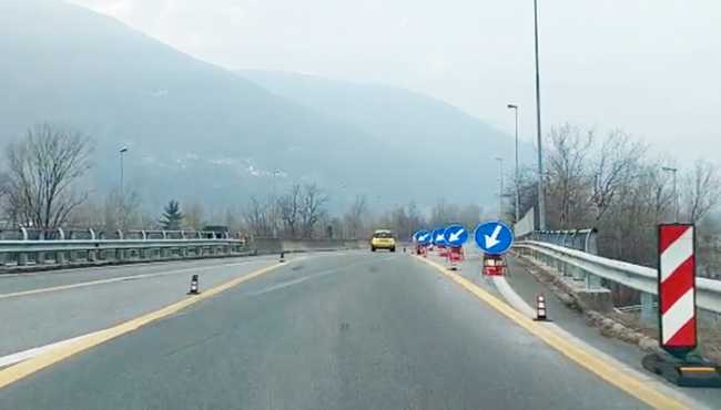 superstrada ingresso villadossola lavori