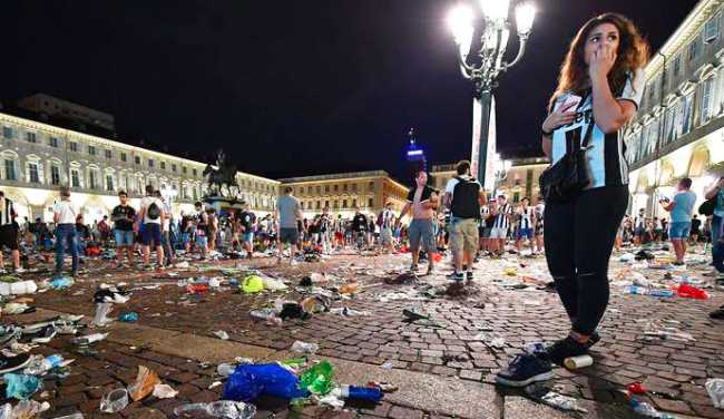torino piazza juventus disordini
