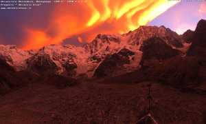tramonto monte rosa webcam