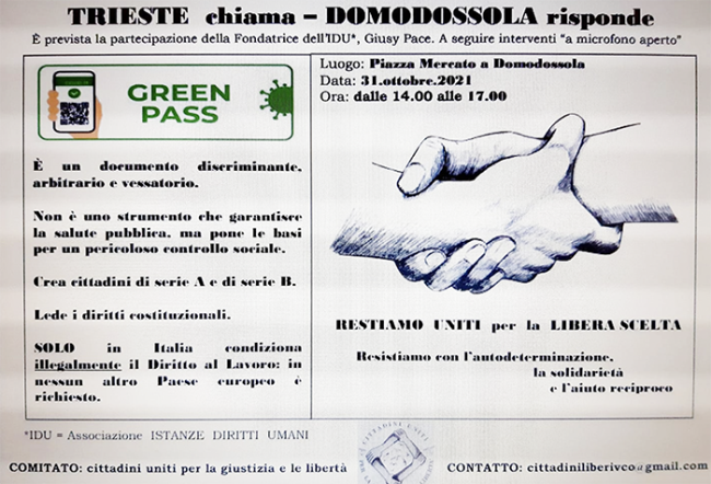 trieste chiama green pass
