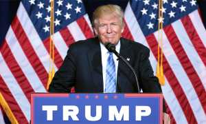 trump bandiera polli