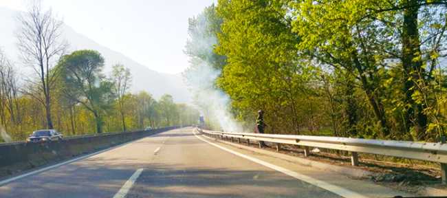 vigile incendio sterpaglie ss 33