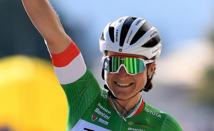 Elisa Longo Borghini festeggiata a Ornavasso durante la Festa dello sport