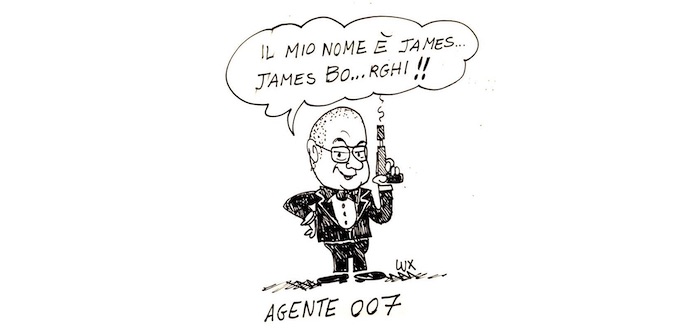 Dedicata a al nuovo membro del Copasir, Enrico Borghi, la vignetta di Carlo Lux