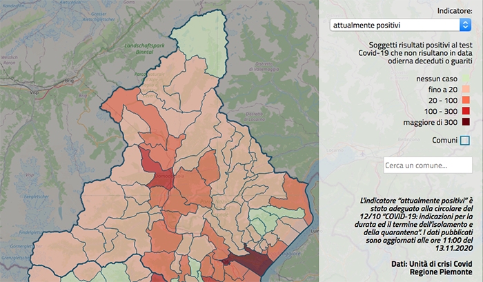  Aumentano i contagiati Covid nel Vco: a Verbania sono 319, a Domodossola 278, 101 ad Omegna. I dati