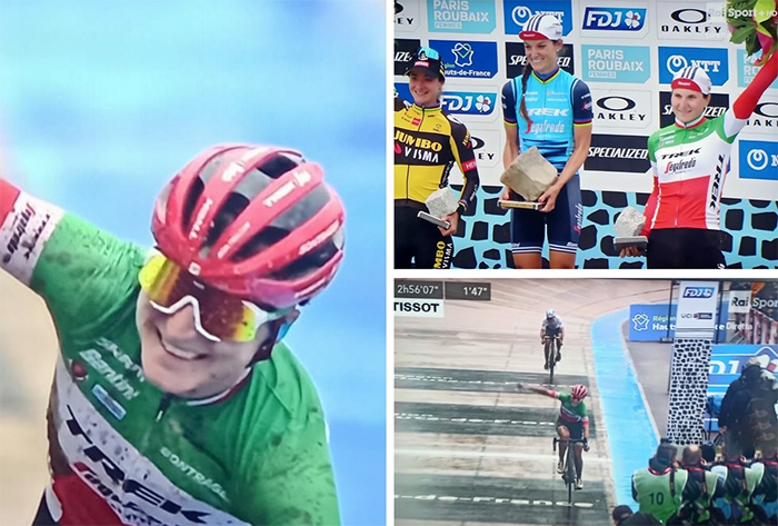 Longo Borghini terza nella Roubaix femminile, nell’inferno del Nord
