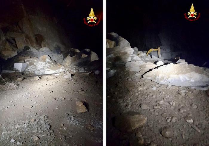 Frana di Crevoladossola: chiusa la provinciale 166, sommersi gli uffici della cava