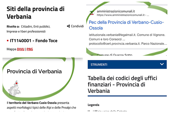 La Provincia è Verbania o Vco?Mail,Agenzia entrate,Regione...tutte Vb, Ma chi paga?