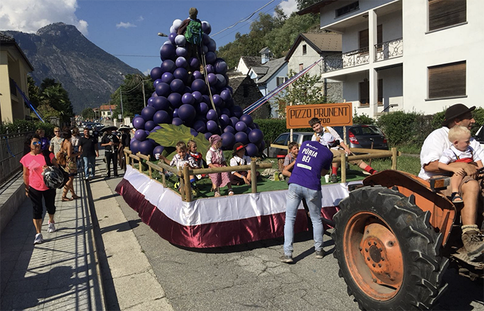 Anticipata alle 14,30 la sfilata di domenica della Festa dell'Uva di Masera