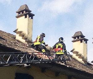 corto vigili fuoco camino