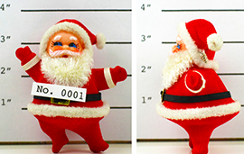 b babbo arrestato natale pupazzo