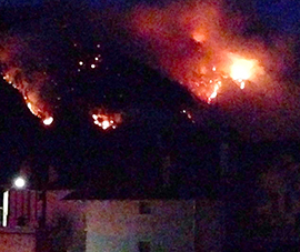 b fiamme incendio vigezzo notte