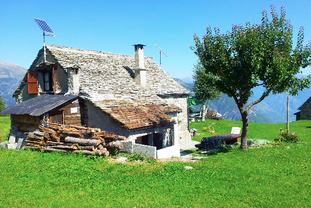 baita montagna pannello