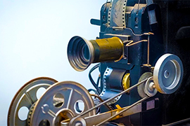 b cinema vecchio proiettore