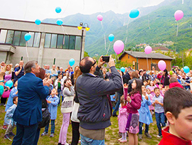 b palloncini asilo piedimulera volo