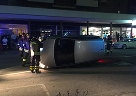 b cappottata incidente via giovanni