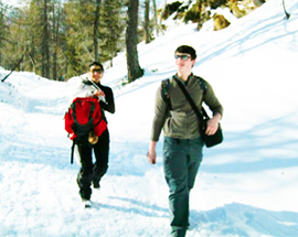 b escursione neve parke