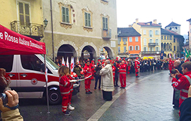 b ambulanza nuova croce rossa benedizione