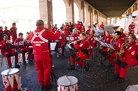 b croce rossa fanfara