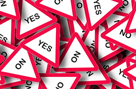 b si no cartelli referendum