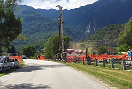 b lavori ponte lago tana monte