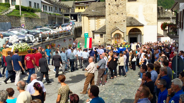 funerale camilla alessio San lorenzo bognanco