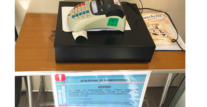 Al via il pagamento: un euro per l'accesso al bagno in stazione