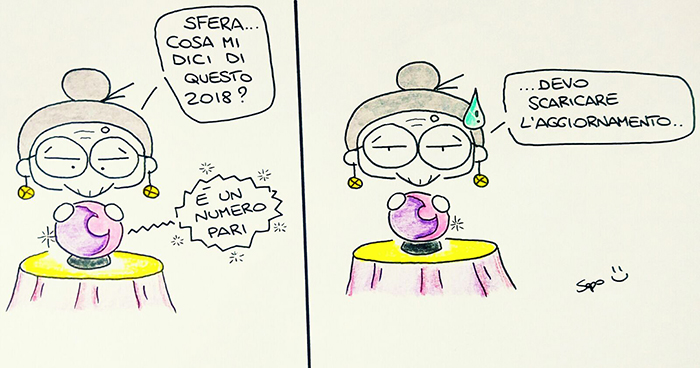 La vignetta di Sapo per il Nuovo Anno