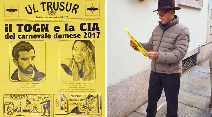 In edicola gratis "Ul Trusur", parte il Carnevale domese 2017. Domo è "in giallo"