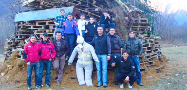 preprazione falo rumianca befana