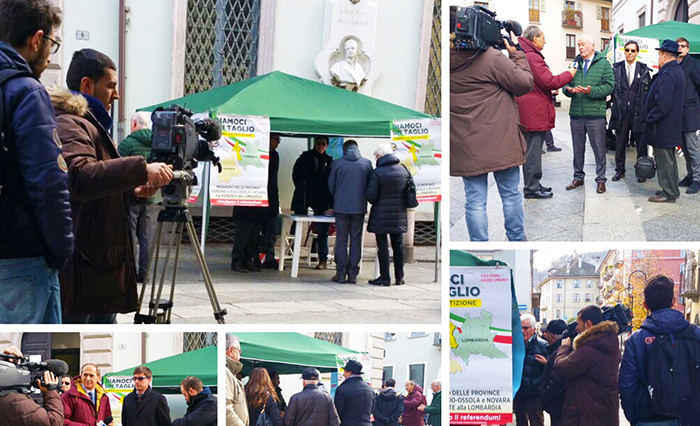 Le telecamere Rai a Domo per il referendum sul passaggio in Lombardia