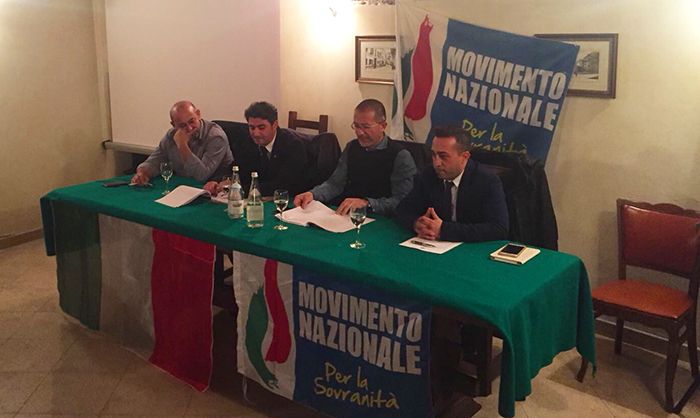 Presentato il direttivo provinciale del Movimento nazionale per la sovranità. Video