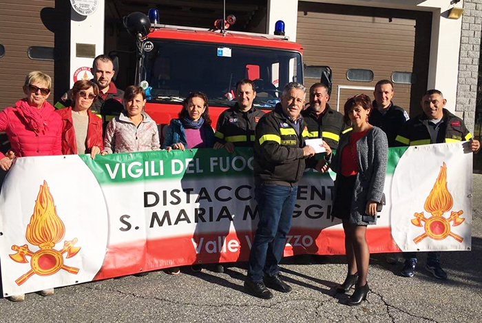  Grazie a “Viva Vigezzo..." 2 mila euro per i Vigili del Fuoco della valle 
