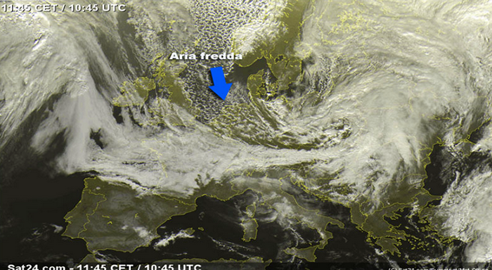 Arriva il freddo, anche 10 gradi di meno. Ma niente pioggia
